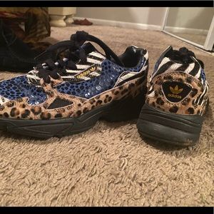 Animal print dad sneakers